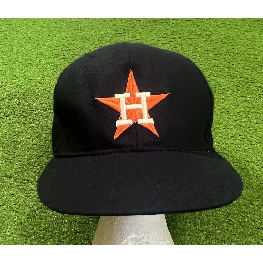 Vintage Houston Astros Hat Fitted 7 1/2 New Era Diamond Pro Wool 70s USA Made